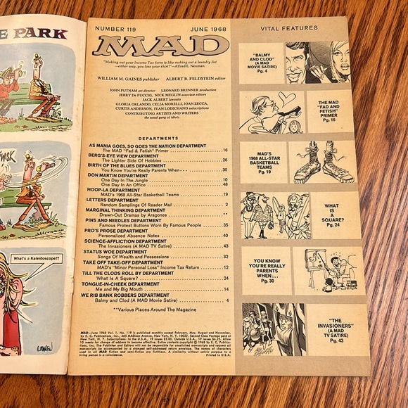 MAD Magazine June ‘68 No 119 Balmy & Clod (Bonnie & Clyde) Cover Dunaway/Beatty - Picture 5 of 15